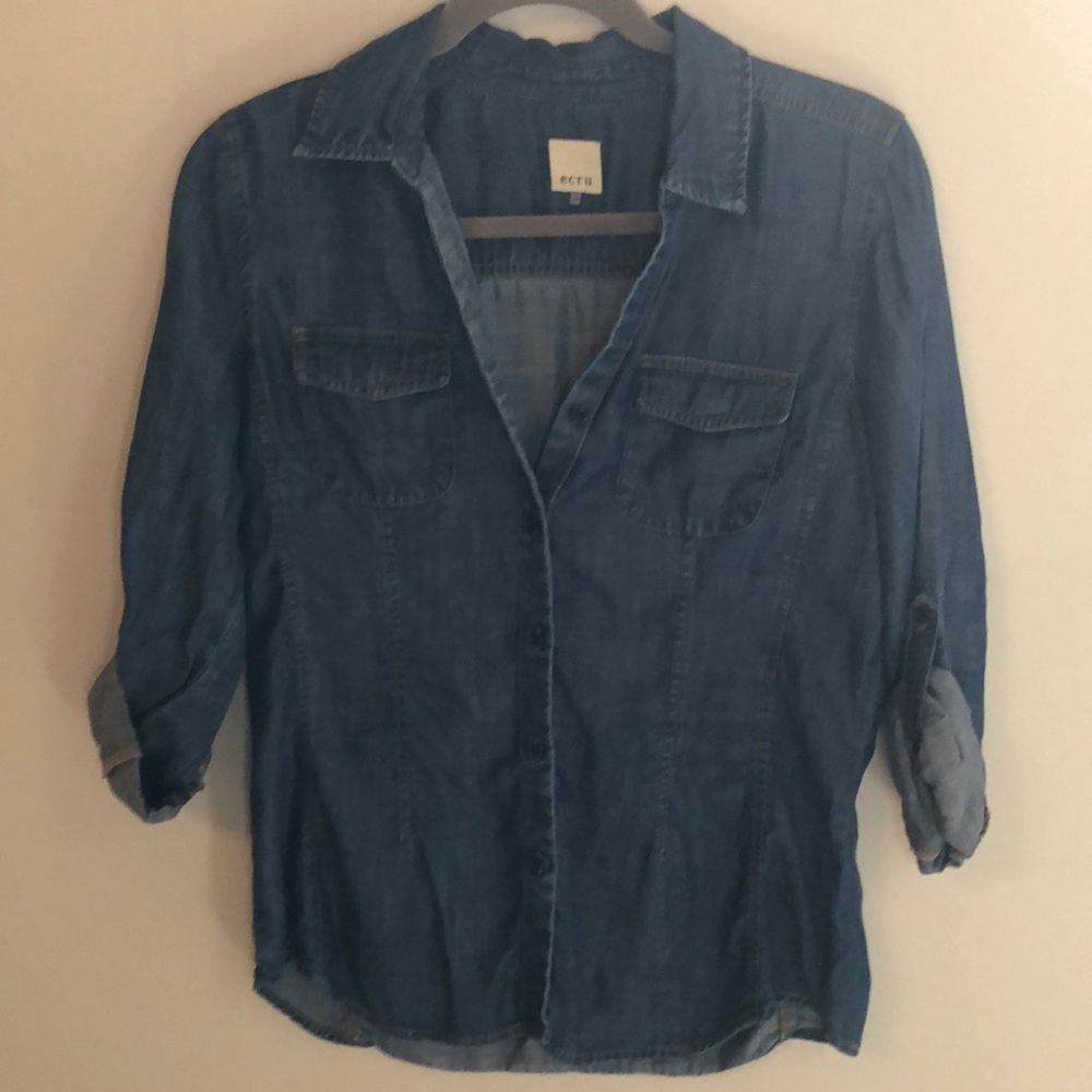 Denim blouse